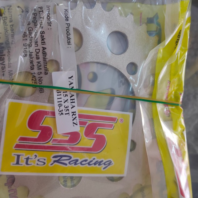 Bisa Cod  SSS GEAR BELAKANG RXZ RXKING JUPITER Z LAMA VEGA R LAMA 415 35T 37T  35T