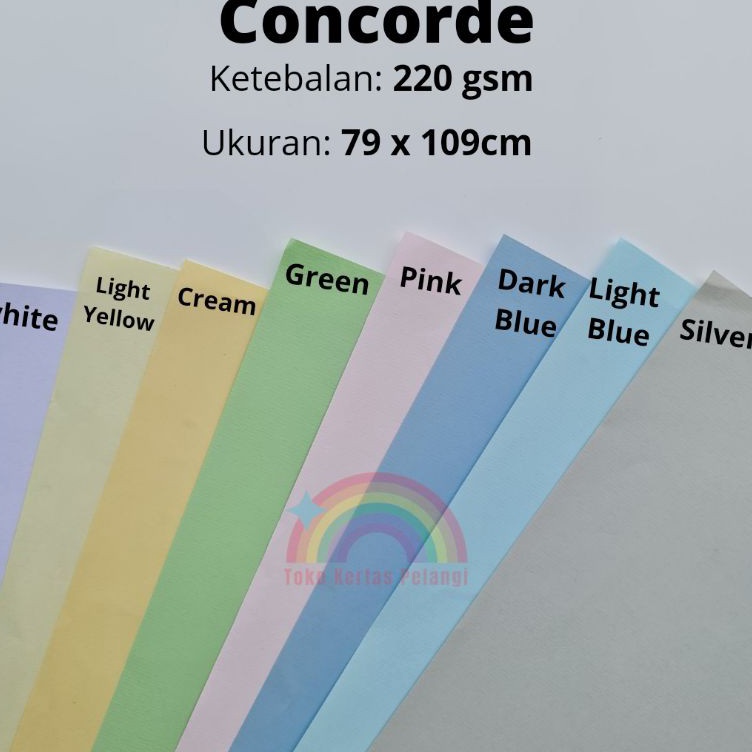 

tv Dijual Karton concorde 22 GSM isi per 5 pcs ukuran A1 I78