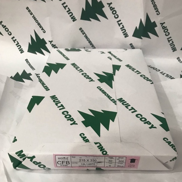

al Terlaris Kertas NCR MIDDLE MERAH F4 H53