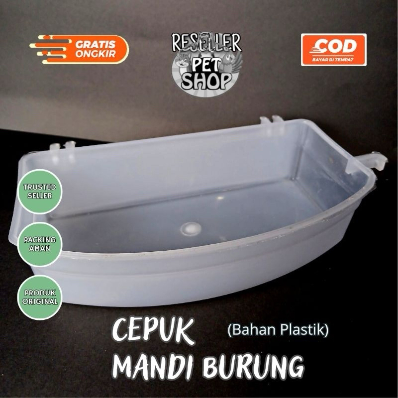 WADAH CEPUK BURUNG JUMBO SANGKAR KOTAK TEMPAT MANDI BURUNG CEPUK JUMBO TEMPAT MANDI BURUNG ATAU PAKA