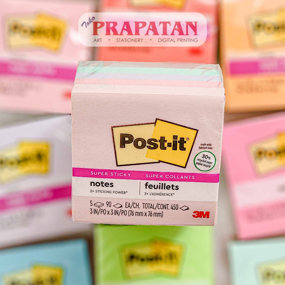

g9Ready Stok Post it 3M CUBES Sticky Note 76x76mm Notes Memo Tempel F72
