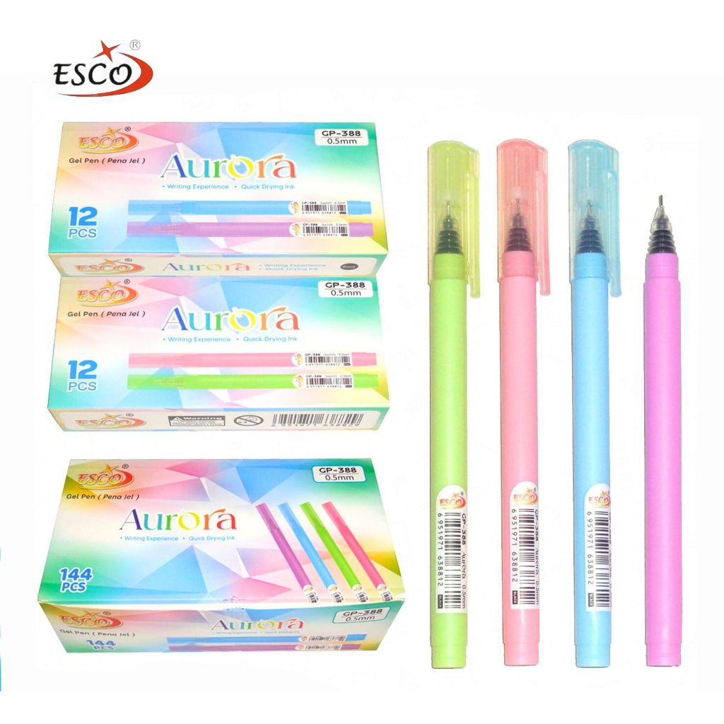 

1 LSN / 12 Pcs Pen Esco ES-388 Aurora