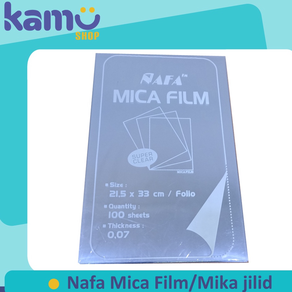 

Best Seller Nafa Mica Film Mika jilid isi Plastik Jilid Cover Jilid Isi 1 Lembar MFF K54