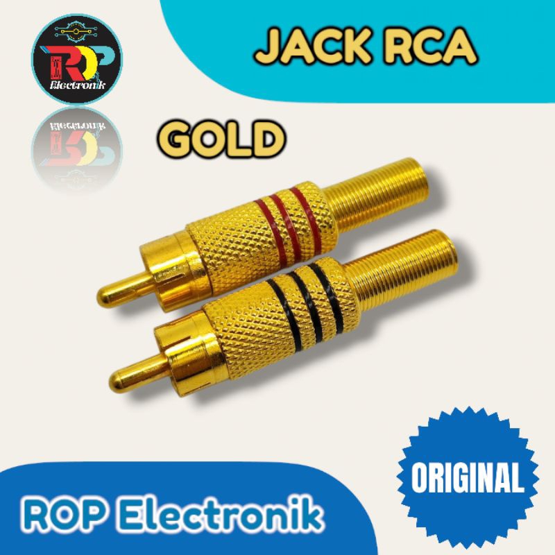 Jack RCA Gold Emas Kualitas bagus