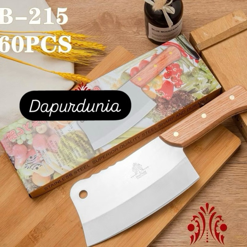 pisau dapur ganom gg.kayu B-215