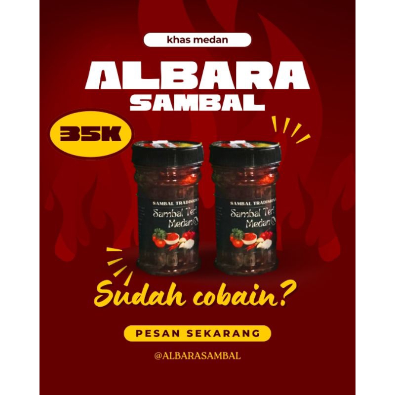 

ALBARA SAMBAL TERI MEDAN 150G