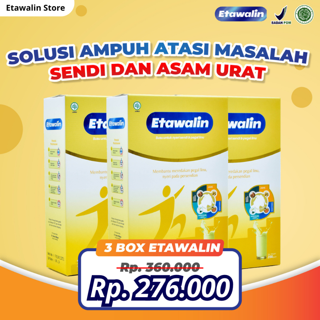 

Etawalin Susu Etawa Herbal Nyeri Sendi 3 Box