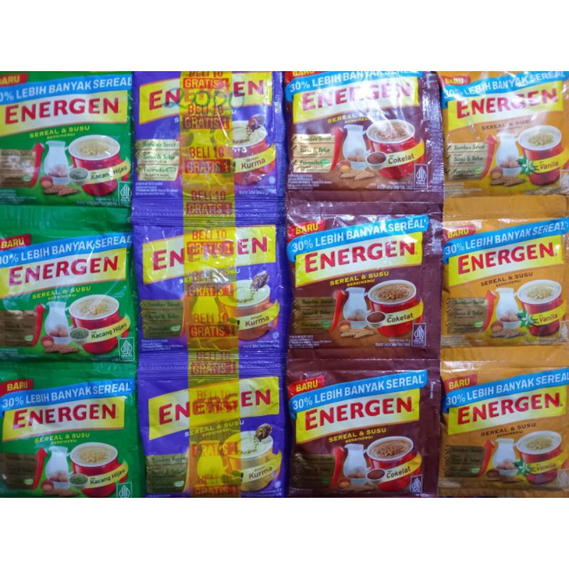 

(PI62) ENERGEN sereal 34gr * 10 /renteng