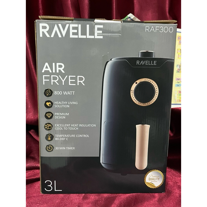 [READY] RAVELLE RAF300 - Air Fryer 3L 800 watt