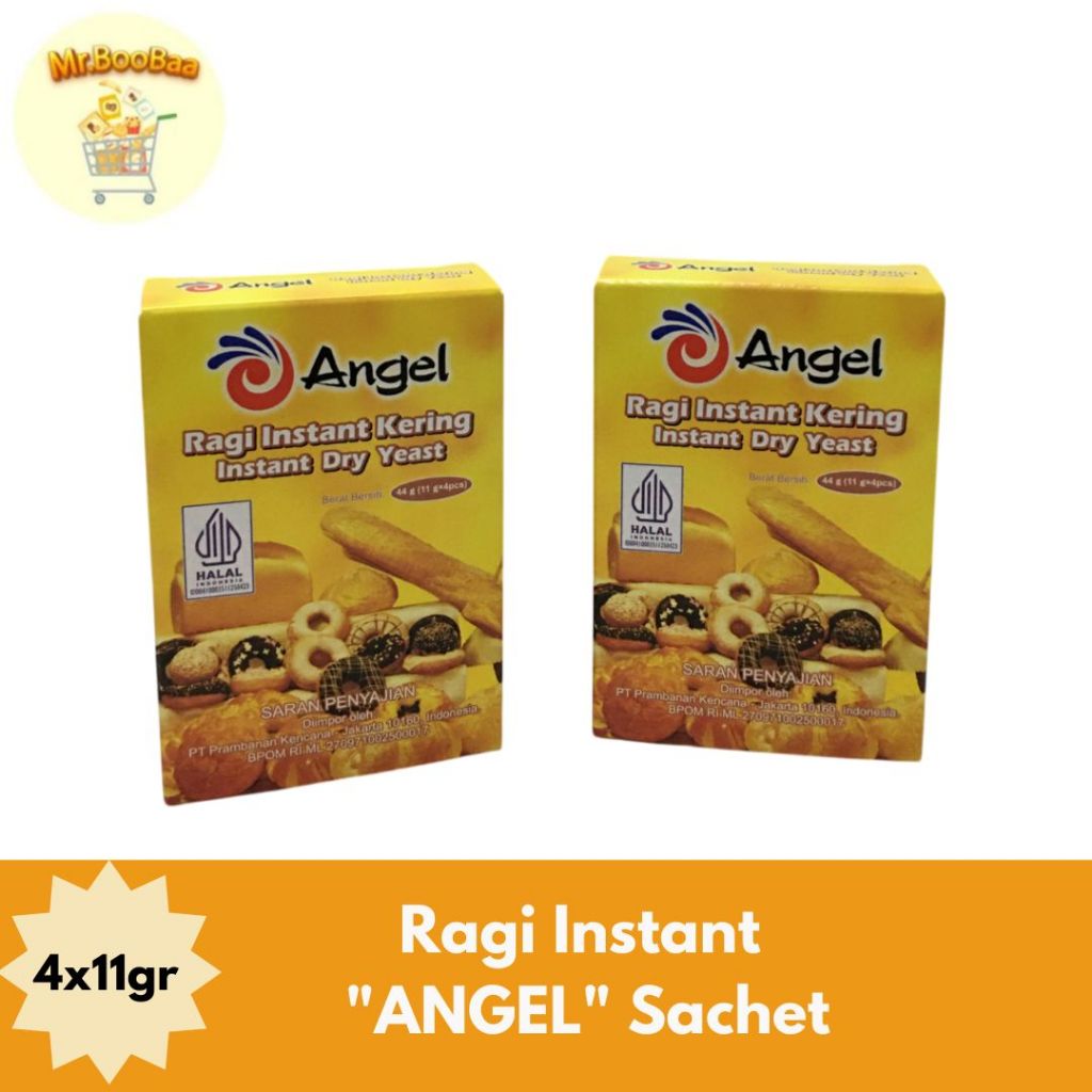 

Ragi Instant "ANGEL" Sachet @4x11gr / Ragi Instan Sachet 11gr (Isi 4)