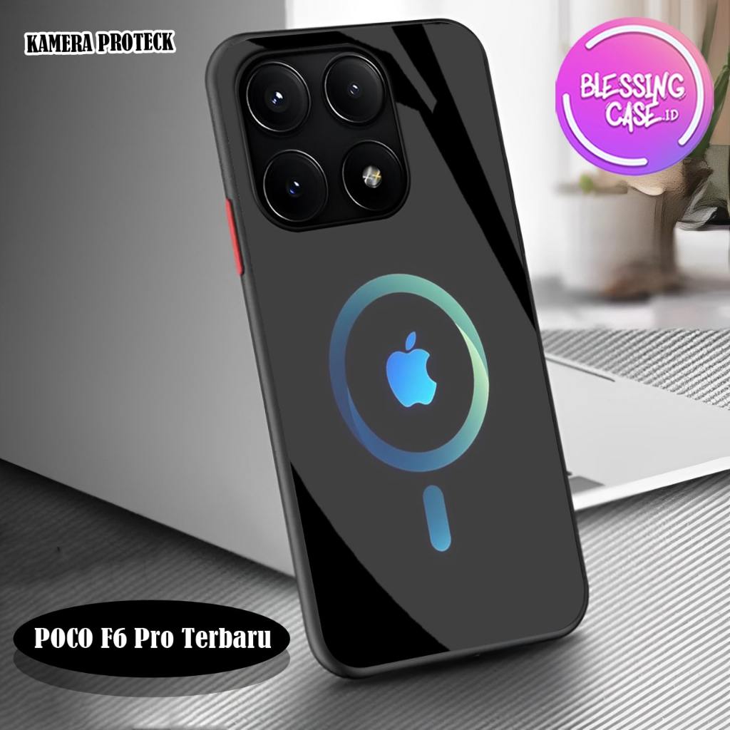 [BSC-88] Softcase Glass Kaca Akrilik POCO F6 Pro Terbaru - Kesing POCO F6 Pro Terbaru - Case Handpho