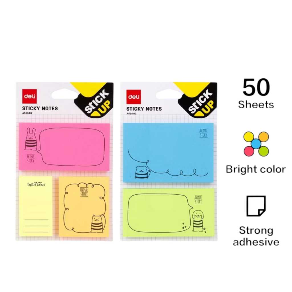 

DELI - EA55502 Memo tempel / Sticky Notes 76 52mm 3"x 2" 100sheets