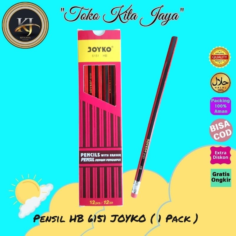

Pensil HB 6151 JK ( 1 Pack )