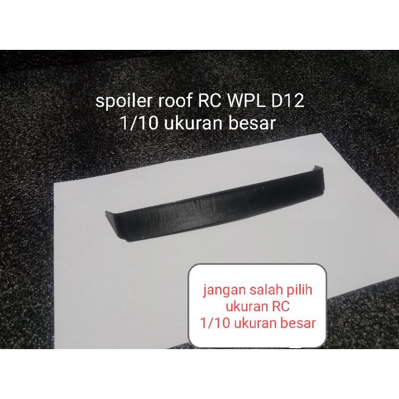 spoiler roof RC WPL D12 1/10 ukuran besar
