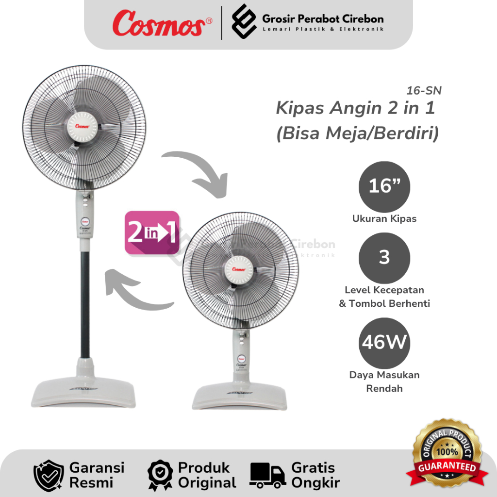 COSMOS KIPAS ANGIN BERDIRI 16-SN TWINO / 16 SN TWINO STAND FAN COSMOS