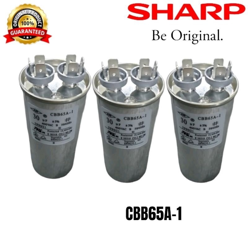 KAPASITOR AC SHARP 30uf ASLI ORIGINAL