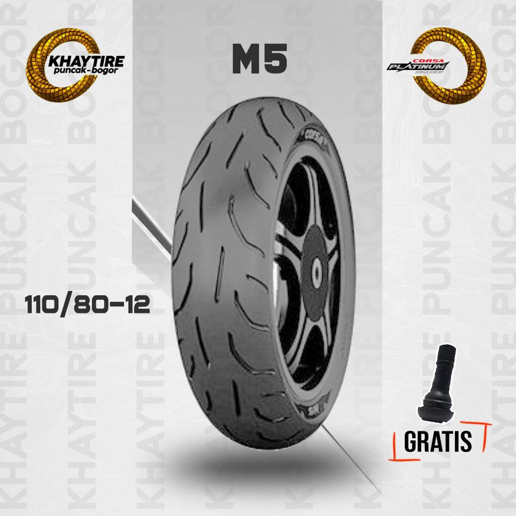 Ban Depan Motor NEW SCOOPY - FREEGO // CORSA M5 PLATINUM 110/80 R12