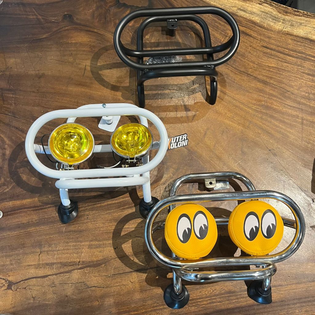 Front Rack bullbar Foglamp Lampu tembak Vespa LX S LXV 2v 3v 125 iget