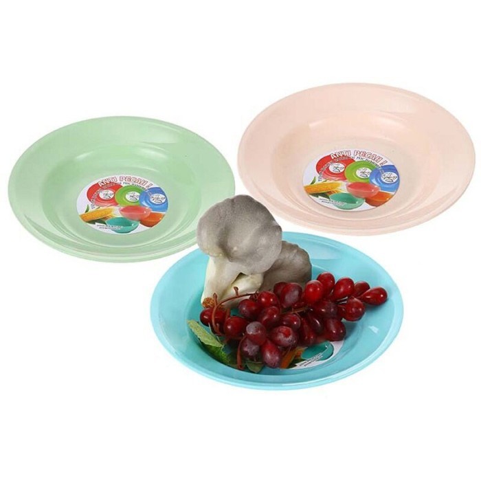 Piring Plastik Lucky Bird 9" / Lucky Bird Piring Makan Plastik Ukuran 9 Inchi