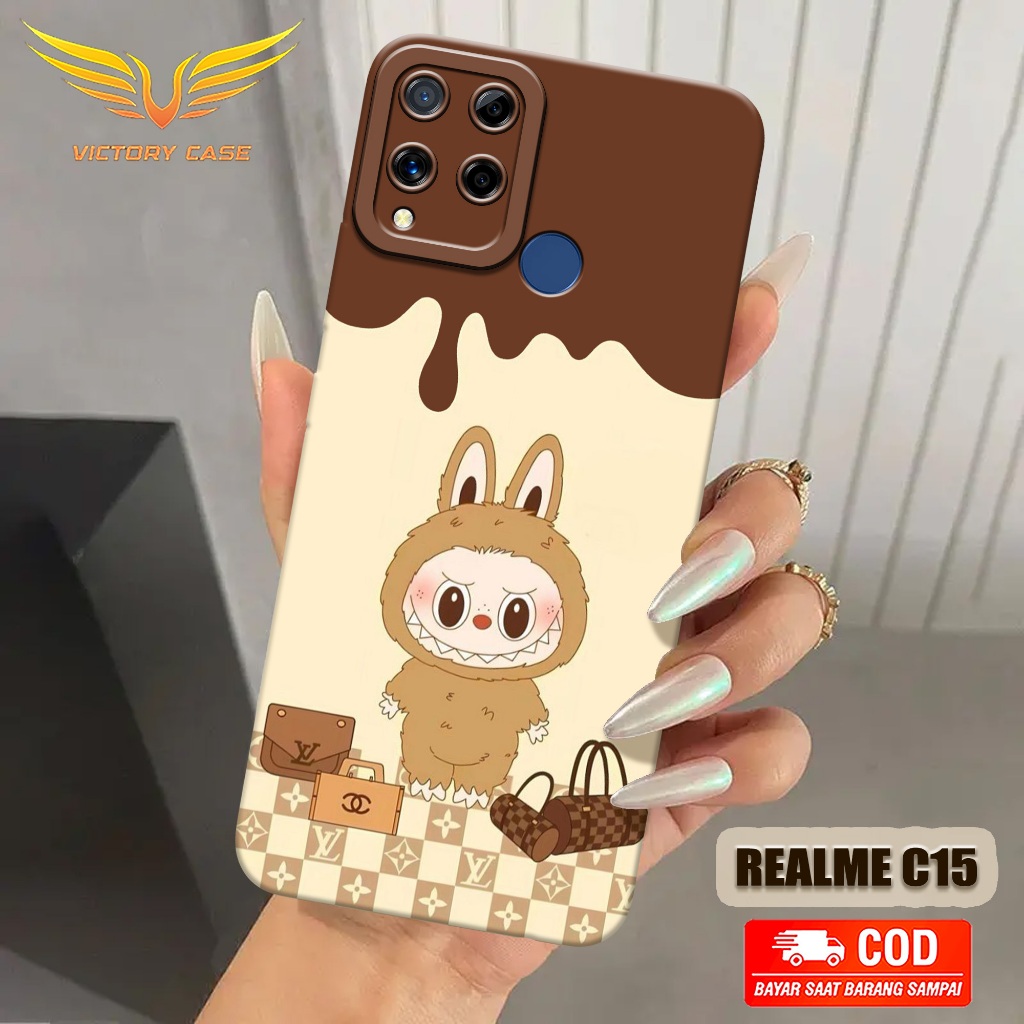 New! Labubu Case - Softcase Realme C15 Terbaru - Case Hp Realme C15 - Casing Realme C15 - Case Lentu