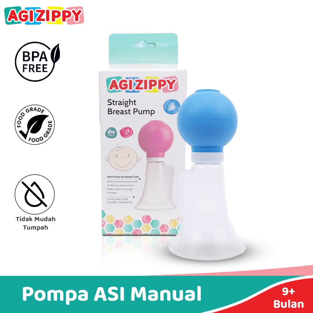 AGI Zippy Pompa Asi Manual Straight Breast Pump Bpa Free Zip-B-54