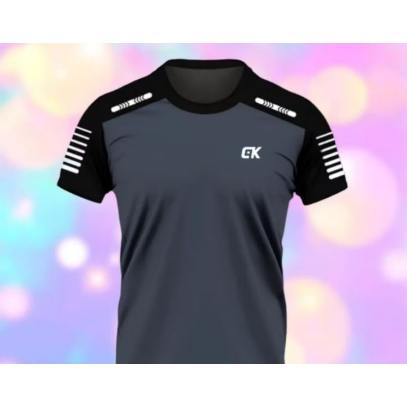 CK Kaos Olahraga Pria Lengan Pendek