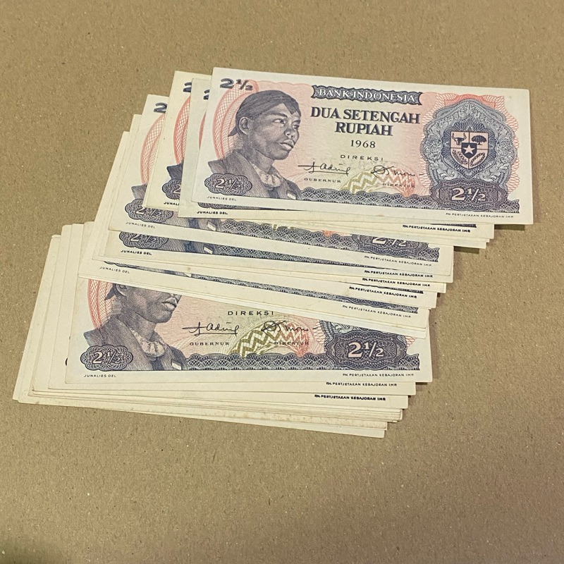 UIG41 2,5 RUPIAH SUDIRMAN 1968 GRESS/UNC