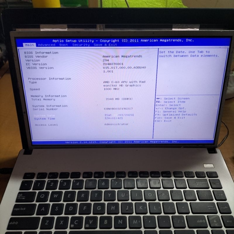 Lcd LED Lvds Laptop 14" 14in Pin inch 40 Tebal Standar Nyala Normal