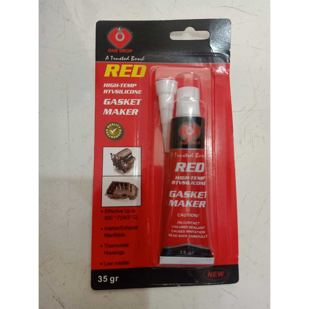 

Lem red silicone 35gr/lem gasket tahan panas bja