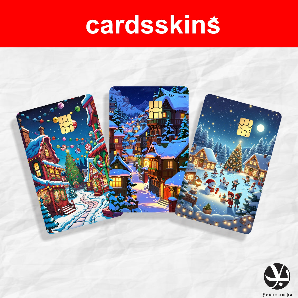 

Stiker Atm Emoney Flazz Etoll Sticker Kartu Atm Tema Natal Christmas