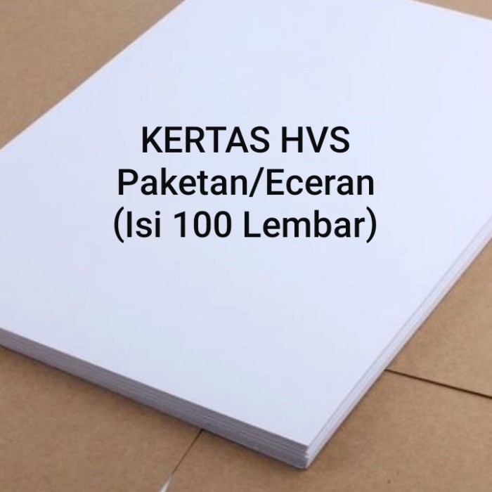 

Kertas HVS 75 Gram / 80 Gr / 100 Grm GSM A4 isi 100 lembar Non Brand / Paperone