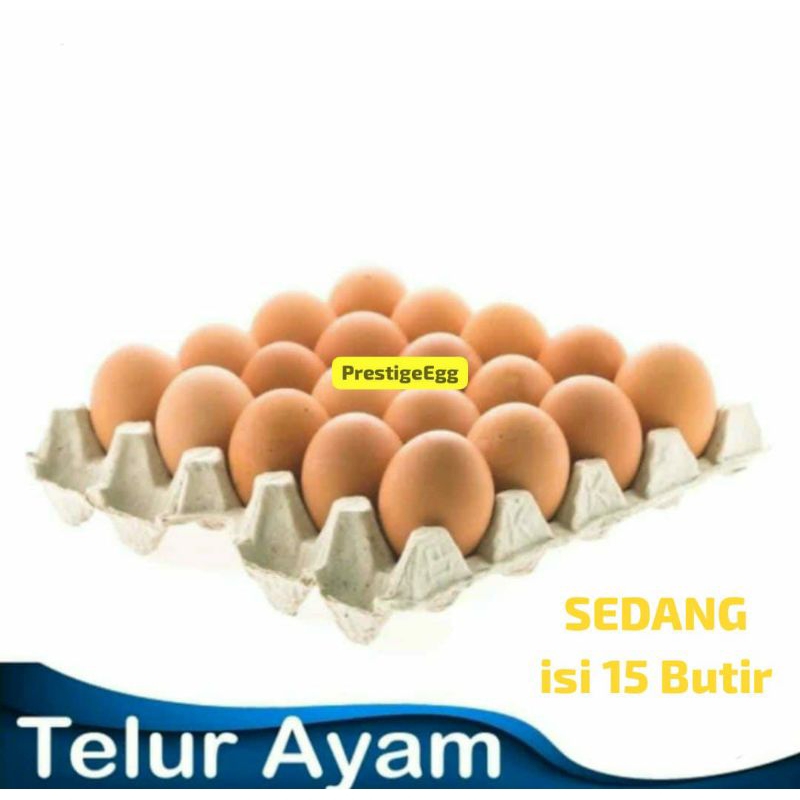 

[INSTANT] Telur Ayam Eropa SEDANG isi 15 Butir | Quality FRESH Egg