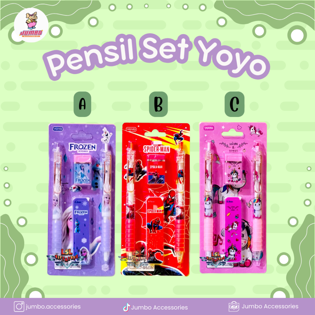 

Pensil set isi 4 Jumbo Accessories