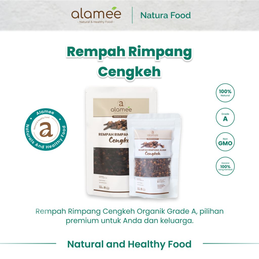 

ALAMEE Cengkeh Rempah Rimpang Kering Organik Cloves Organik Alami Spice