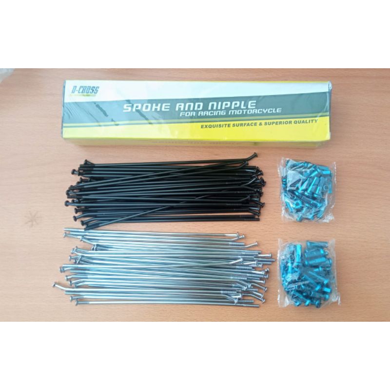 Ruji CRF 150/ KLX 150L,S,BF,DT/ WR155 Supermoto Ring 17/17 (9x185/190) Depan & Belakang Dcross