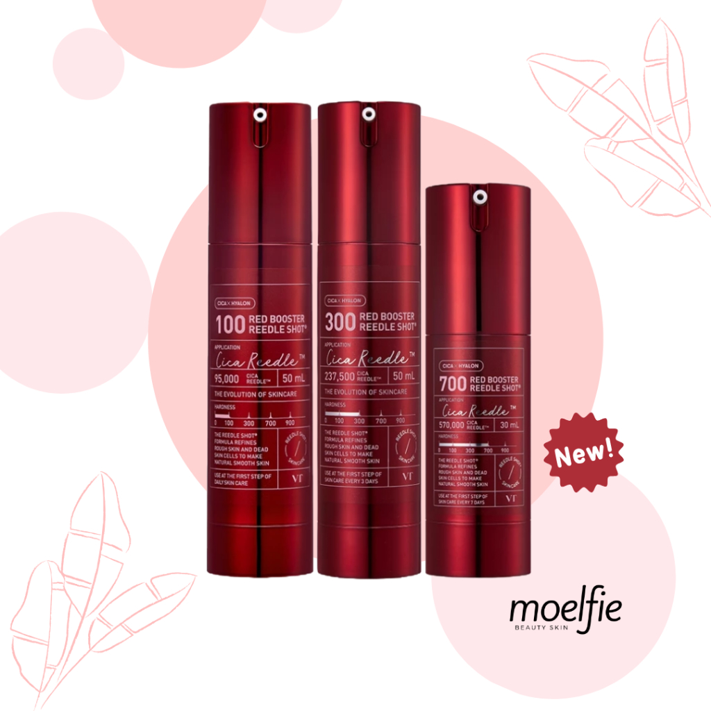 [NEW-READY STOCK] VT COSMETICS RED BOOSTER REEDLE SHOT 100 / 300 / 700 DRAGON BLOOD ANTIOXIDANT MICR
