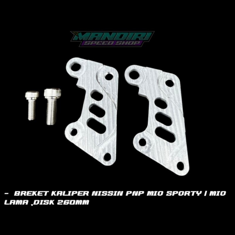 Breket kaliper Nissin 2p , pnp Mio sporty/Mio lama disk 260mm/Breket kaliper mio sporty260mm