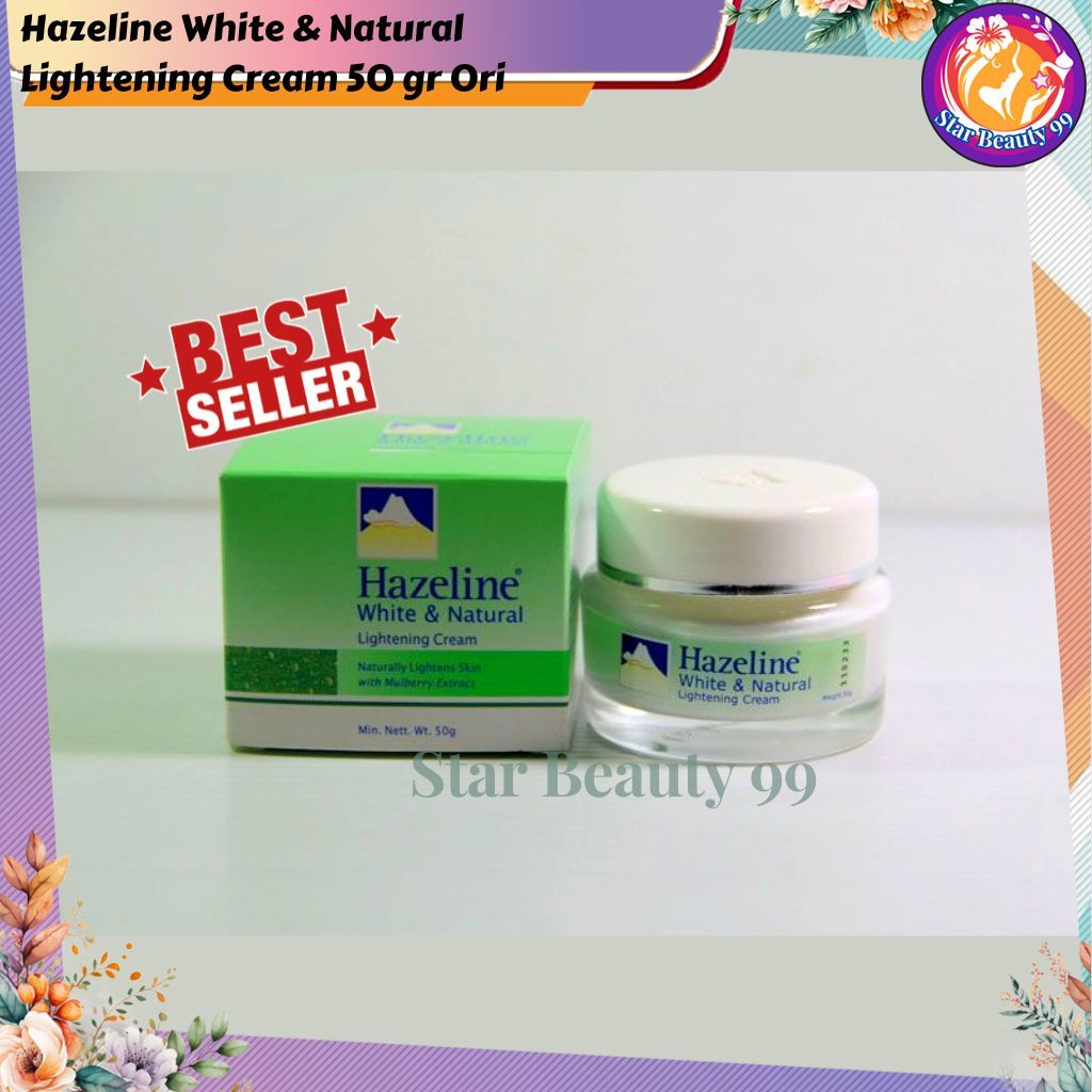 [ GRATIS SABUN MADU  ] Hazeline White & Natural Lightening Cream Original 50 gr Malaysia Krim Pemuti