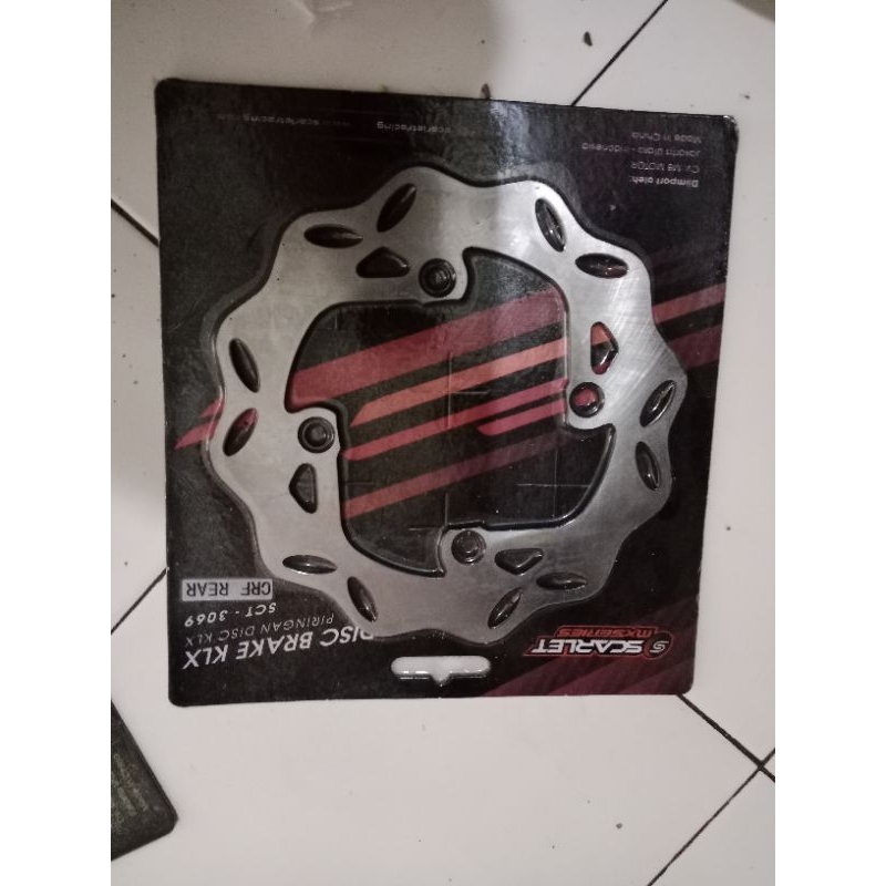 piringan belakang crf150 disk rear crf 150 piringan crf belakang merk scarlet piringan crf