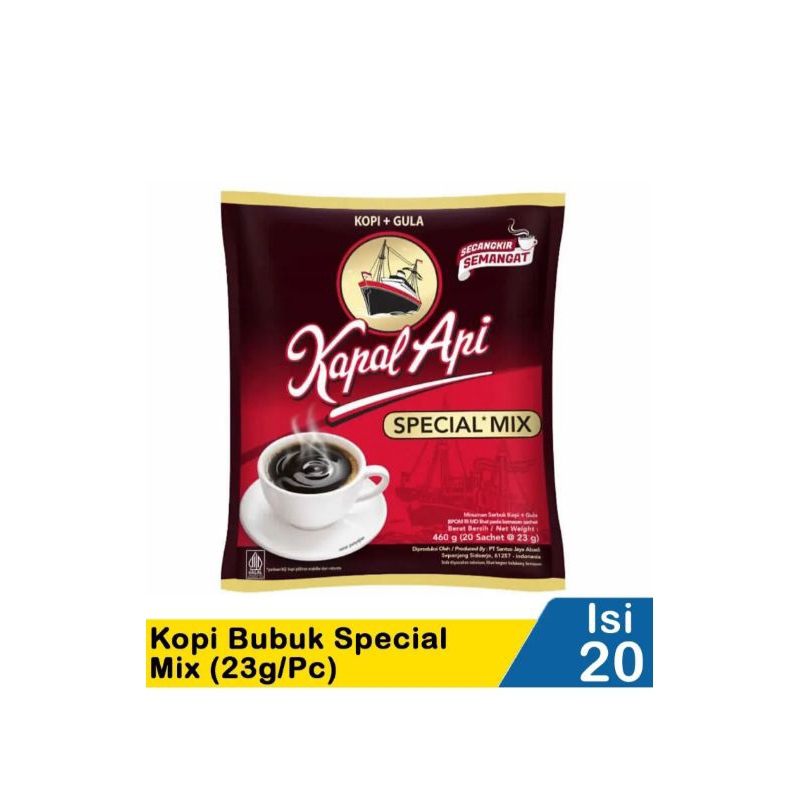

KOPI KAPAL API SPECIAL MIX 20 X 23 GR( 20 PCS)