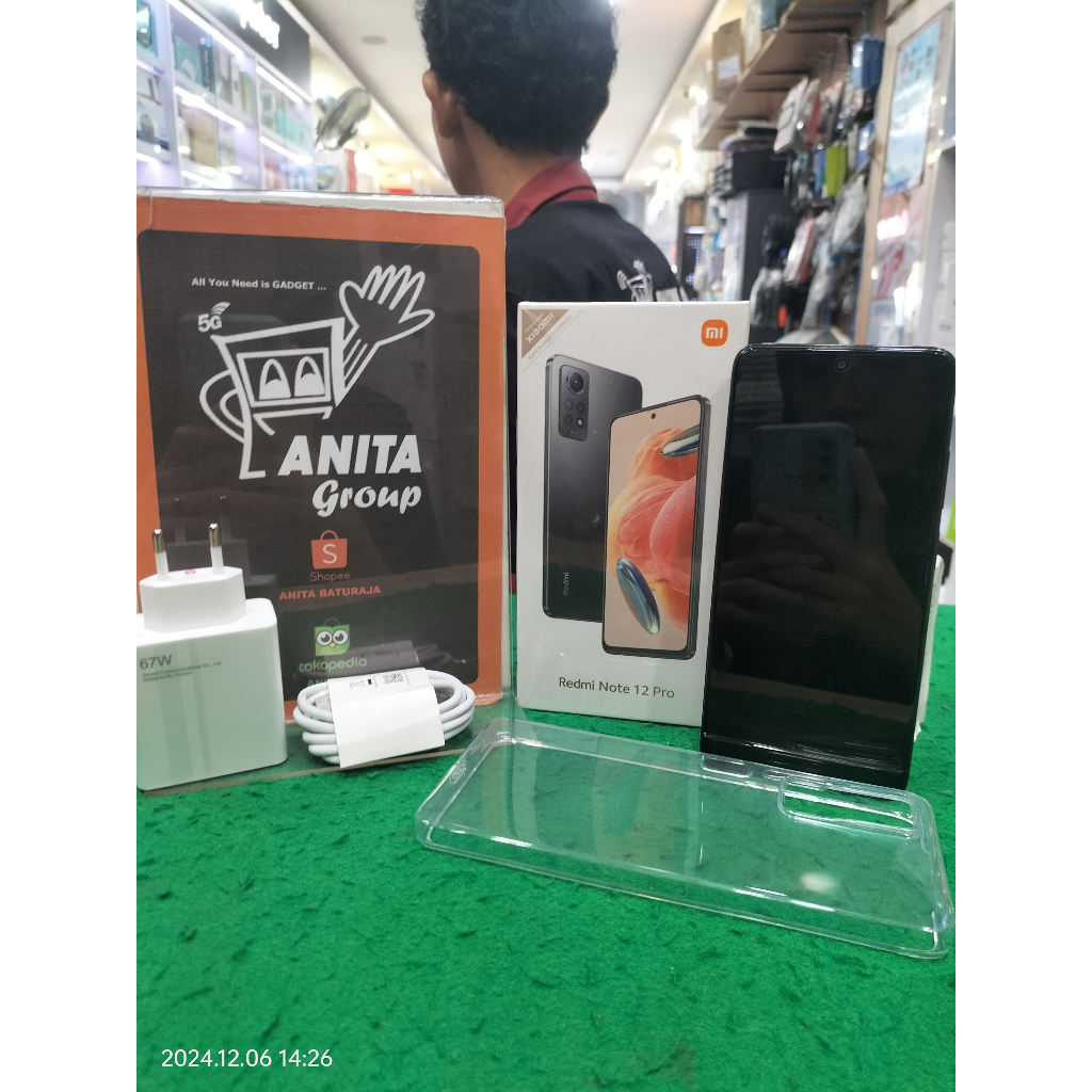 SECOND DEMO UNIT XIAOMI REDMI NOTE 12 PRO 4G RAM 6/128GB (GRAY) FULLSET