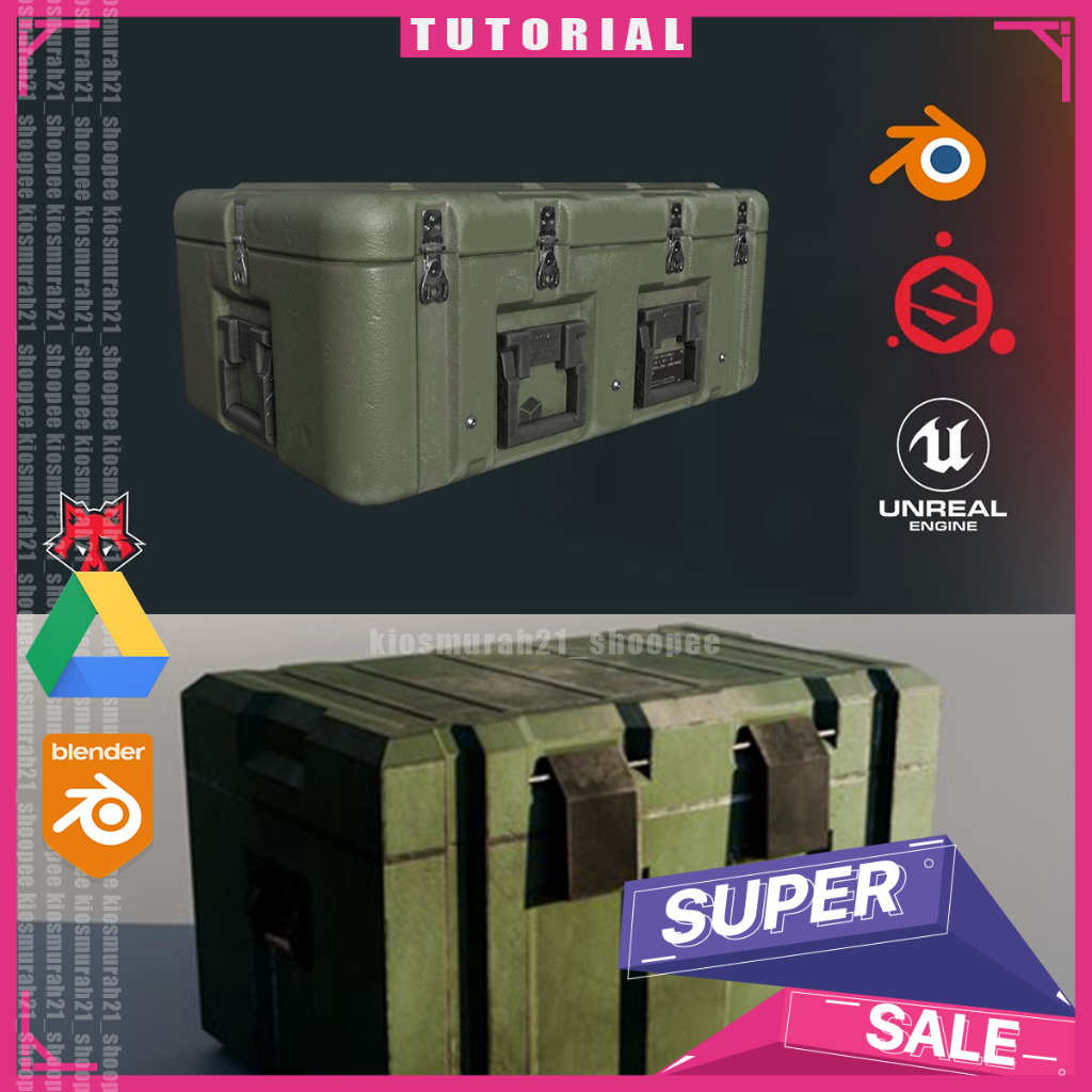 Blender 3D - Game Asset Workflow Blender Substance Painter Unreal 3D Blender Tutorial