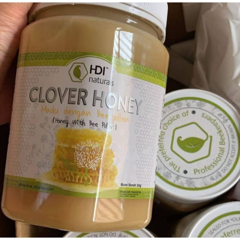 

madu clover honey 1kg exp.2026 free sendok kayu