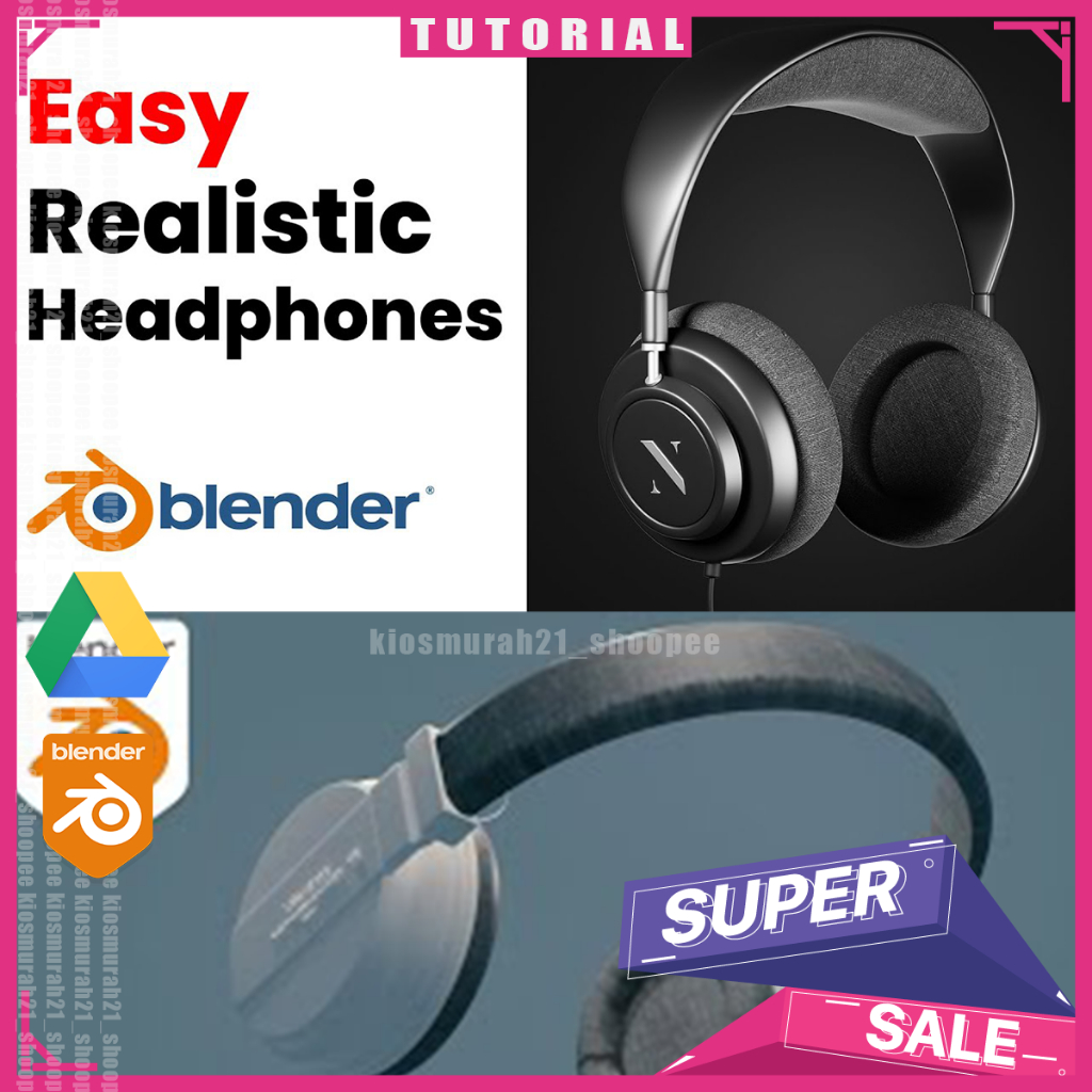 Blender 3D - Blender 3d Easy Headphones 3D Blender Tutorial