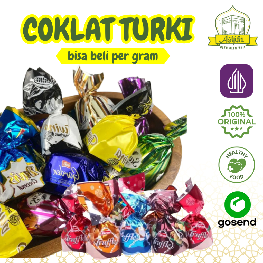 

COKELAT ARAB TURKI Premium 1Kg Pasti Fresh Cokelat Mix Camilan Dari Truffle Deluxe Oleh Oleh Umroh