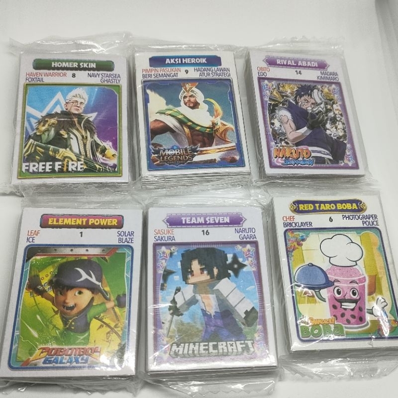 Kartu Kwartet Mainan Jadul era 90an - Permainan Kartu Klasik Zaman Dulu