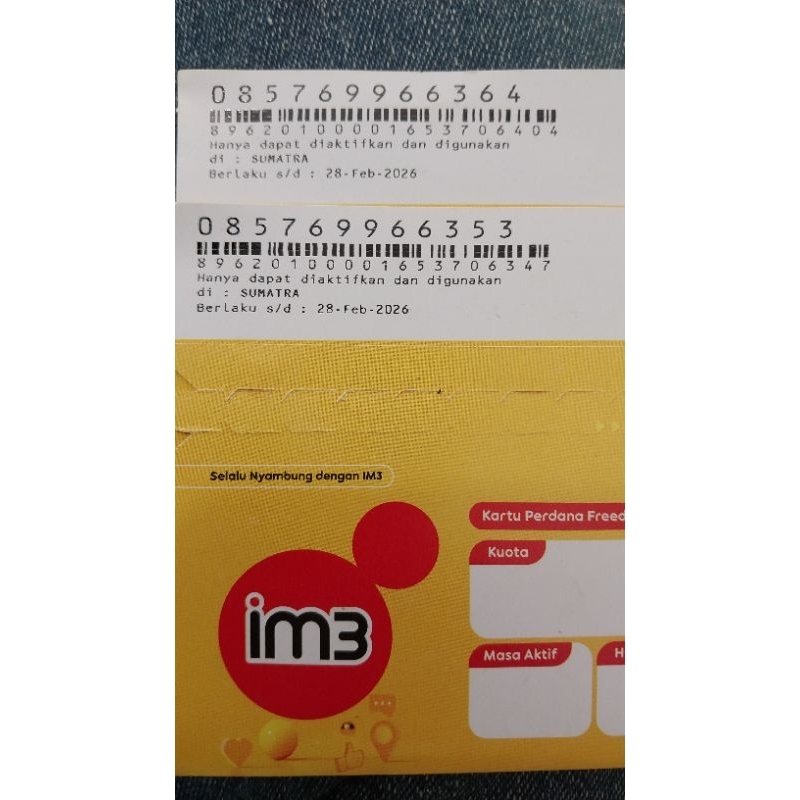 KARTU PERDANA IM3 INDOSAT NOMOR CANTIK