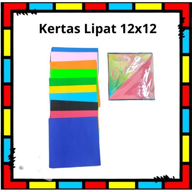 

Kertas Lipat 12x12 isi 50 lembar 10 warna