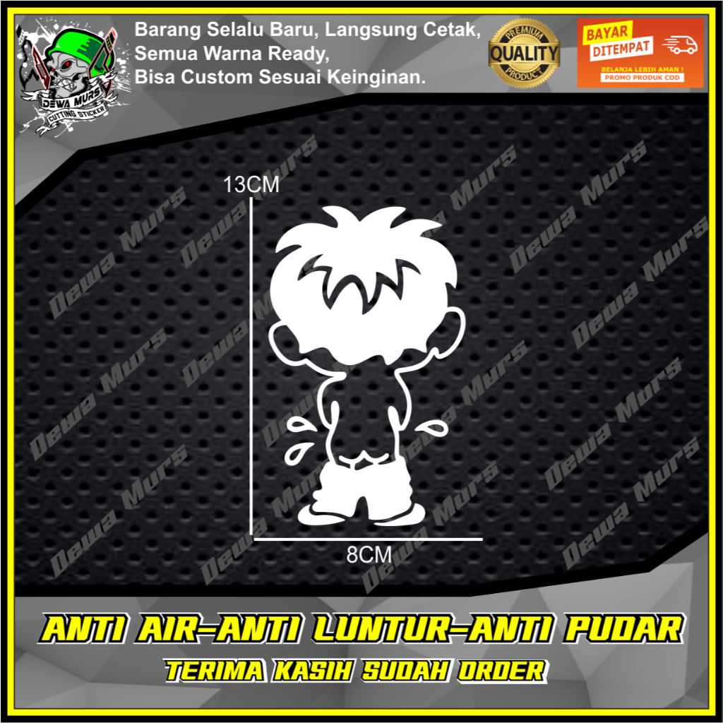 Cutting Sticker ANAK KENCING AK1 Sticker Cocok Buat Motor Dan Mobil