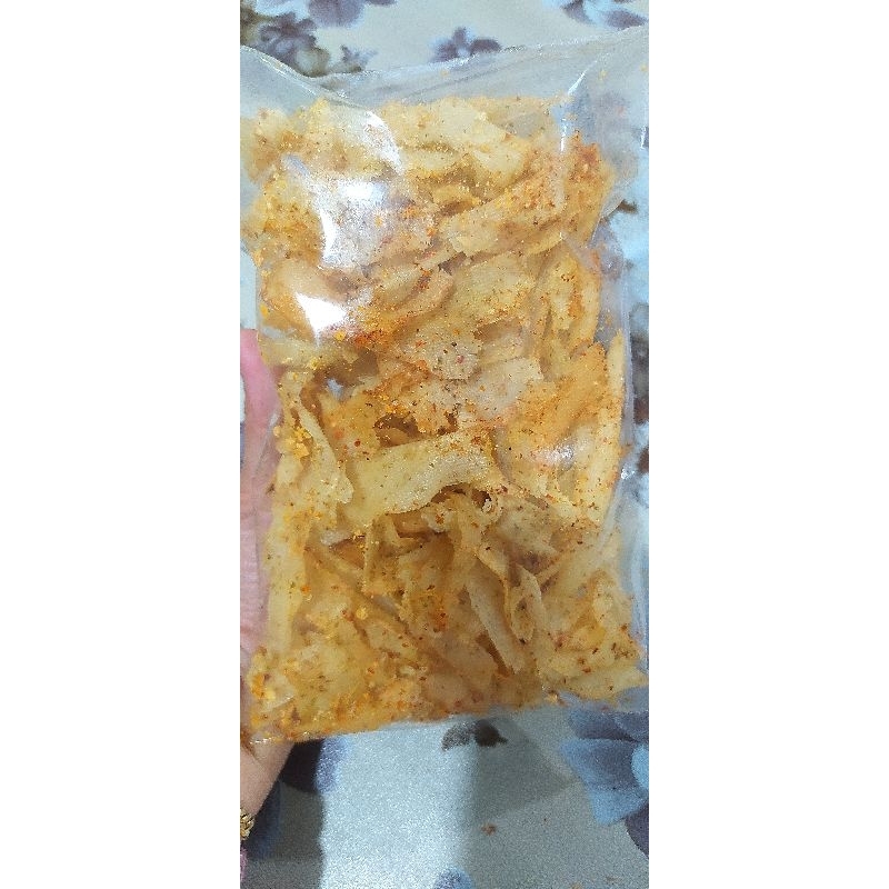 

keripik singkong ( pedas garlic+purut )